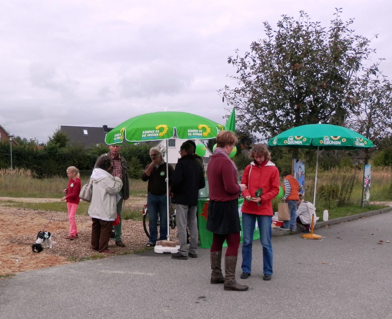 Letzter Wahlkampfstand in Wankendorf vor der Wahl
