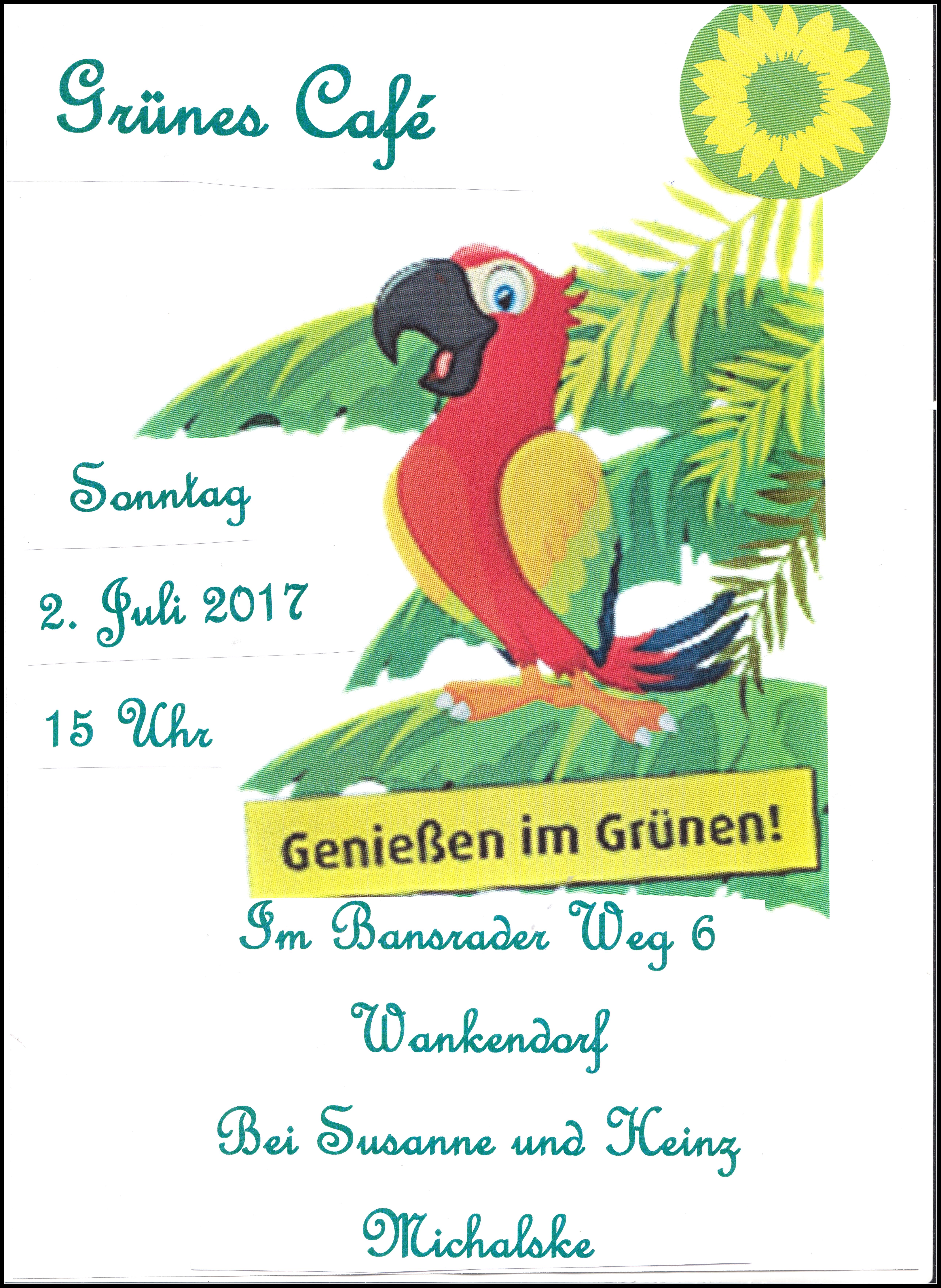 Einladung zum Grünen Café