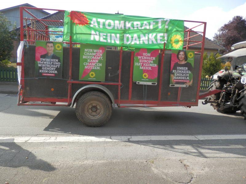 Der geschmückte Viehanhänger