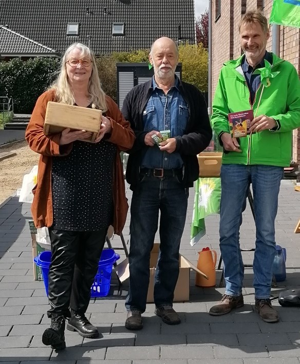 Grüner Wahlkampfstand in Wankendorf