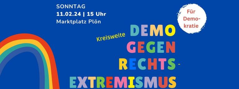 Demonstration für Demokratie in Plön