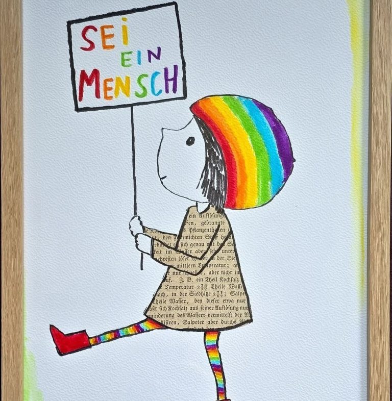 Sei ein Mensch!